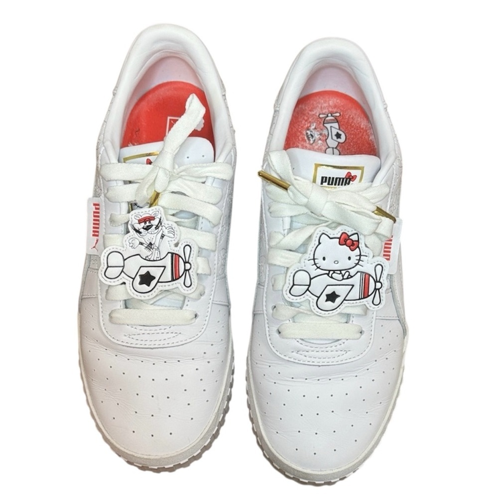 Puma x Hello Kitty Cali Women’s White Lace-up Sneaker Athletic Casual Size 11